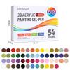 Large Capacity 36/54 Colors 3D Acrylic Painting Gel Pens Set Student Hand Account,Painting,Graffiti, Stacked Colors Art Supplies