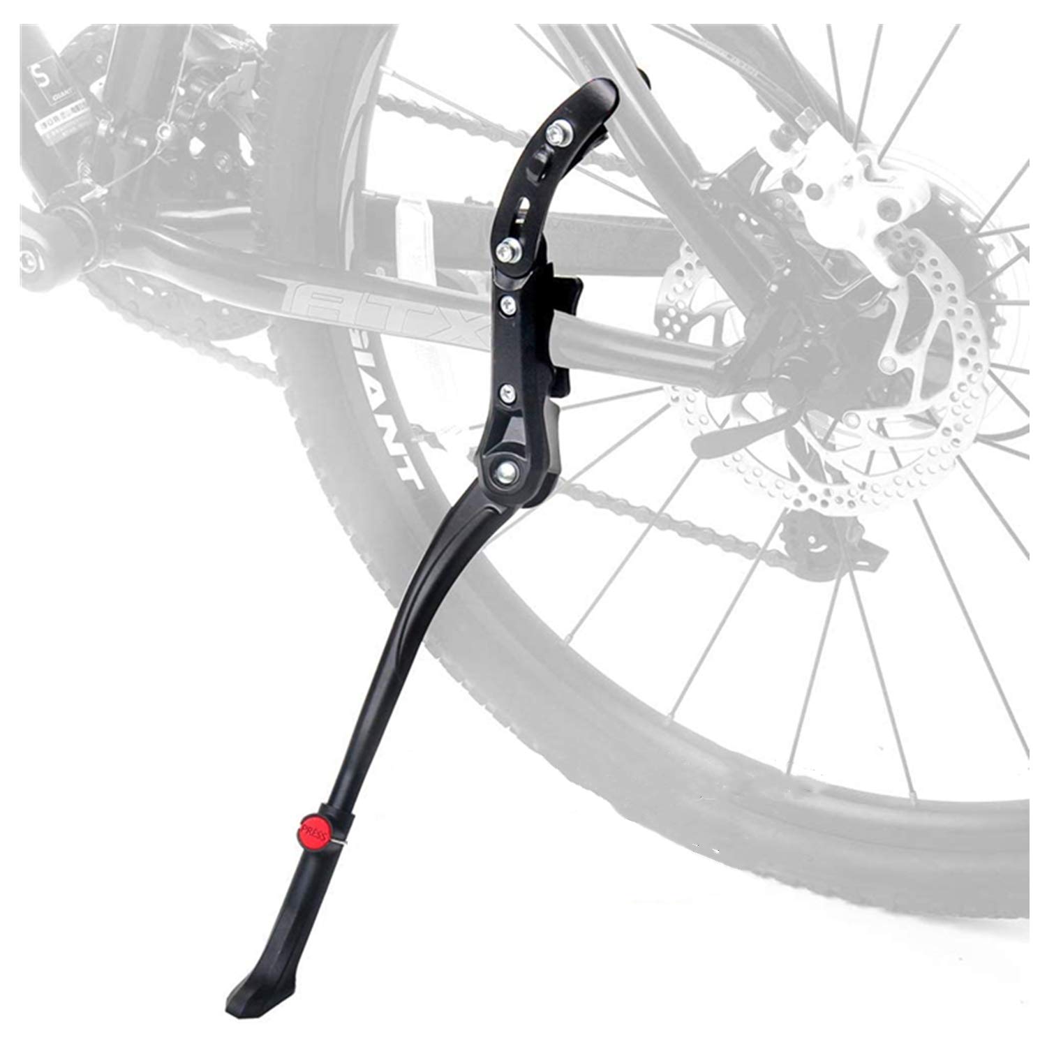 

Велосипед боковой шоссейный велосипед регулируемый изготовлен из алюминия двухточечный легко совместимый с дюймами MTB шоссейный черный [Hordend] подножка, стойка, стойка,