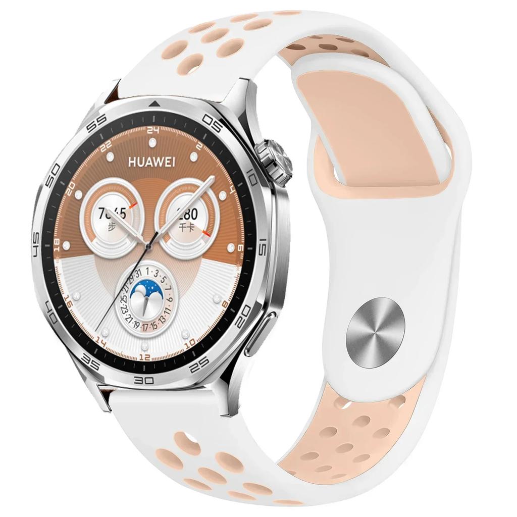 22mm 20mm 18mm Silicone Strap For Huawei Watch GT5/4/3 Pro 46mm Two-color Wristband Huawei Watch GT5 Pro 42mm GT4-5 41mm Correa