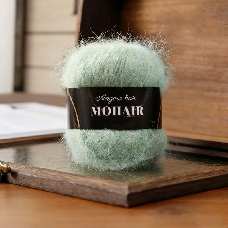 25g/Ball Soft Winter Hand Knitting Material DIY Alpaca Mare Fur Ball Warm Plush Chunky Mohair Yarn Scarf Luxury