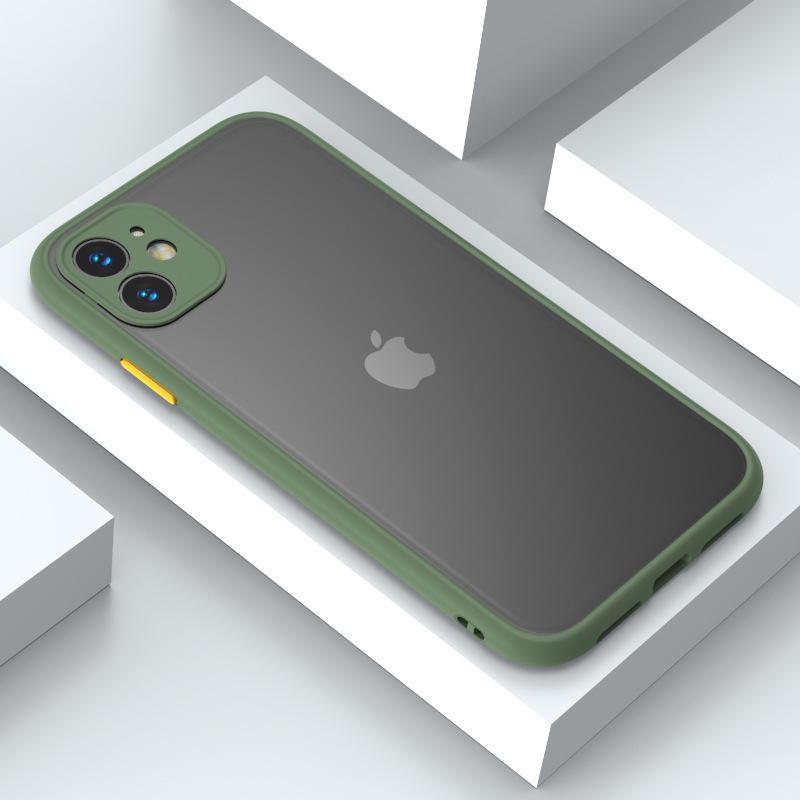 Applicable to iphone16 mobile phone case matte oil spray anti-drop all-inclusive translucent protective case matte texture