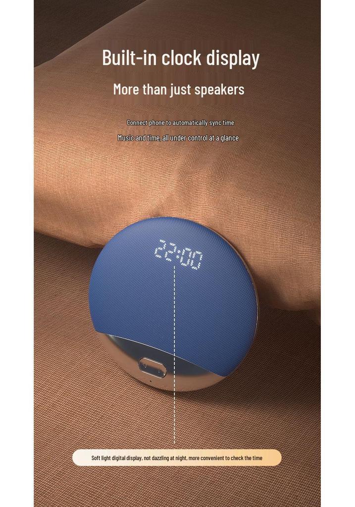 S3 Smart Sleep Pillow Bluetooth Speaker with Digital Display and Long Battery Life
