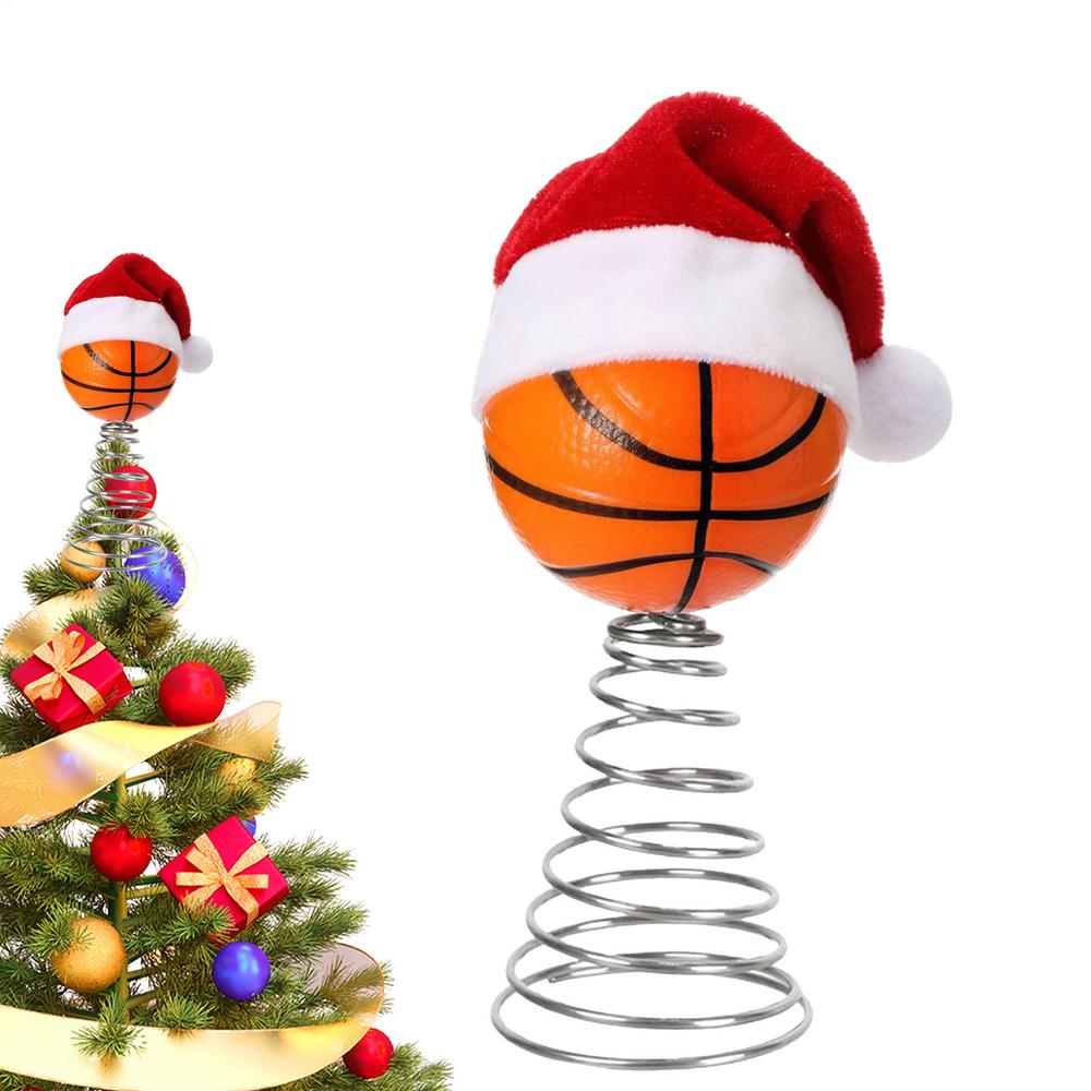 Tree Topper Christmas Golf Basketball Baseball Holiday Decor Sports Holiday Tree Topper For Fans Study Church Office Mantel