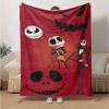 1pc, Cozy Nightmare Before Christmas Home Decor Blanket: Perfect Gift for Bedroom, Living Room, Travel, Camping, Car