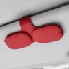Multifunction Leather Sunglasses Card Holder Car Sun Visor Glasses Mount Hanger