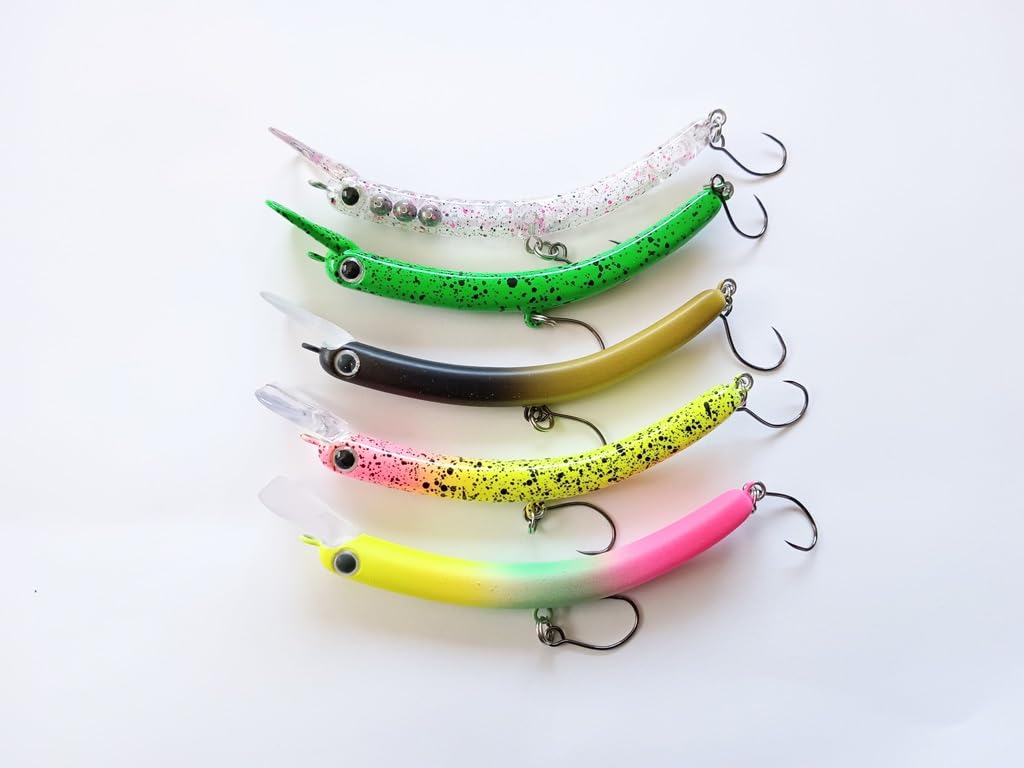 

slimy crankbait barbless for managed fishing and other Features a biological movement and is ideal for bass brown black rainbow and of 5 Slim,