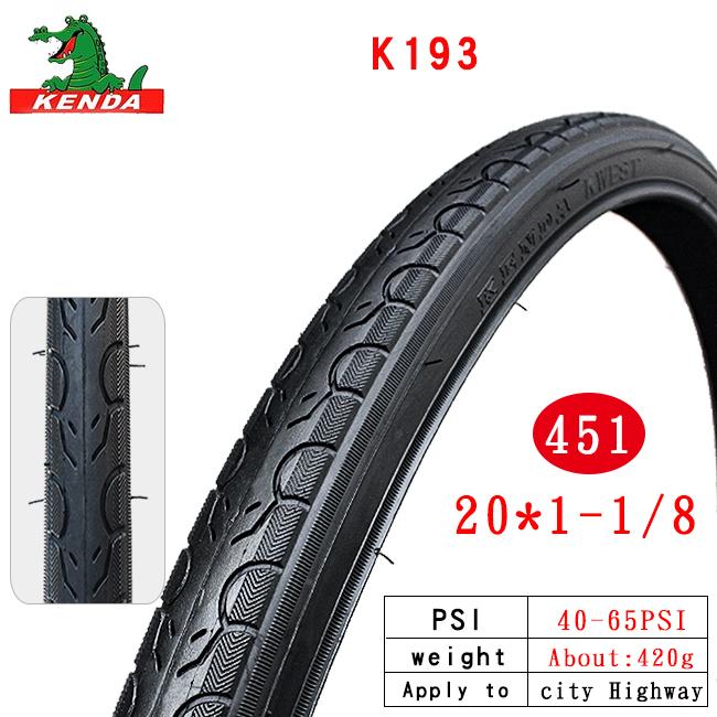 Kenda 20 inch bike tire 20 * 1.25/1.35/1.5/1.75/1.95/2.0/2.125 small wheel tire 20 * 1 1 / 8 20 / 1 3 / 8 folding bicycle tire
