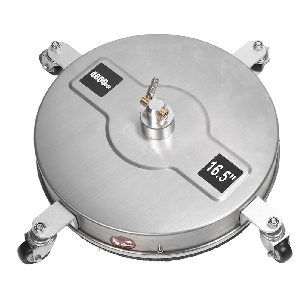 16.5 Inch Pressure Washer Surface Cleaner 4000psi Stainless Steel Power Surface Washer with 4