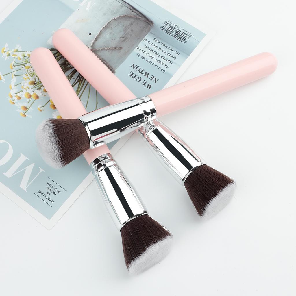 1/3 Stück Make-up-Pinsel Flacher Kabuki Foundation-Pinsel für Flüssig-Creme-Puder Kontur-Verblendung Große Gesichts-Reparatur Schönheitswerkzeuge