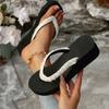 Fashion Summer Wedge Open Toe Slippers Woman New Platform Anti-Slip Big Size Slippers Women Light Outdoor Flip-Flops Slides Women