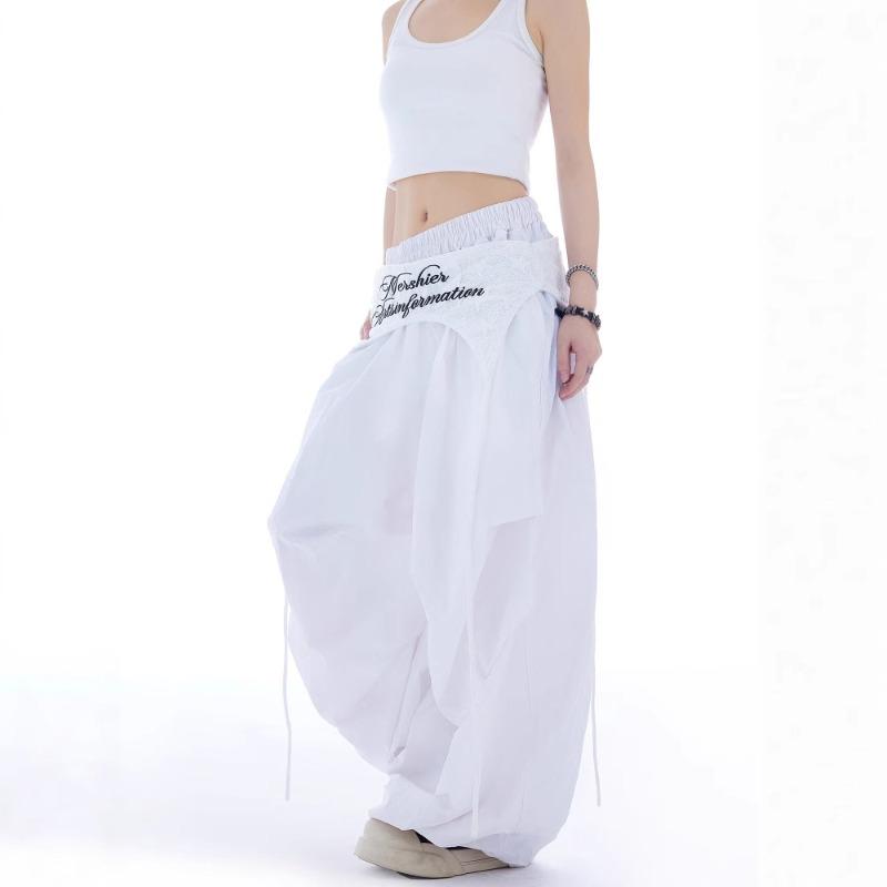 Spice Girls Stacked Tooling Paratrooper Pants Women's Summer New Design Sense Mopping Wide Legs Casual Long Pants