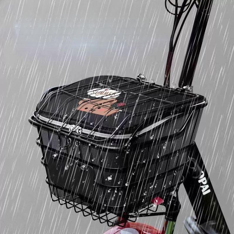Borsa Cesta Impermeabile per Bicicletta per Tutte le Stagioni con Rivestimento Interno