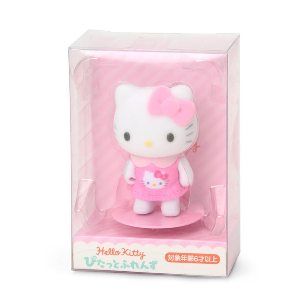 Sanrio Pitatto Friends Flocked Hello x x 604020 (Mini) Doll, Kitty, 5.5 3.6 3cm, Character,