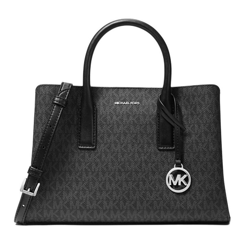 MICHAEL KORS RUTHIE Top Zipper Charm Coated Canvas Crossbody Bag Handbag Small Women s Black чёрный