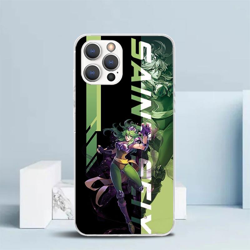 Saint Seiya Anime Soft Cover for iPhone 16 17 Air 15 14 Pro Max 16E Phone Case 13 Mini 12 11 7 SE 8 Print Pattern Fit Cases 16 1