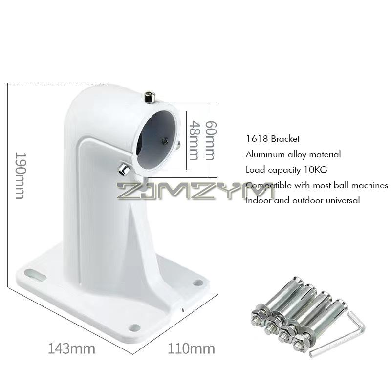 Uchwyt ścienny do kamer kopułkowych, Uchwyt do kamery monitoringu IP CCTV, Uchwyt do kamery kopułkowej IP, Stop aluminium, Zewnętrzny Wewnętrzny