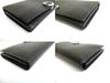 Authentic BVLGARI Black Leather Logo Clip Flap Long Wallet #a800  Refurbished