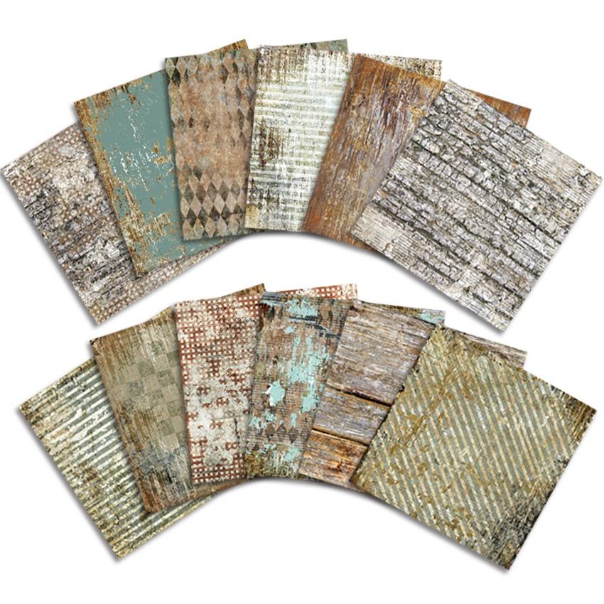 24 ark Kartongpapper Block Kortmakeri Papper Tidlösa Tematiska Ensidiga Mönster Scrapbokspapper Tryck Dekorativt Papper Hantverkspapper Foto