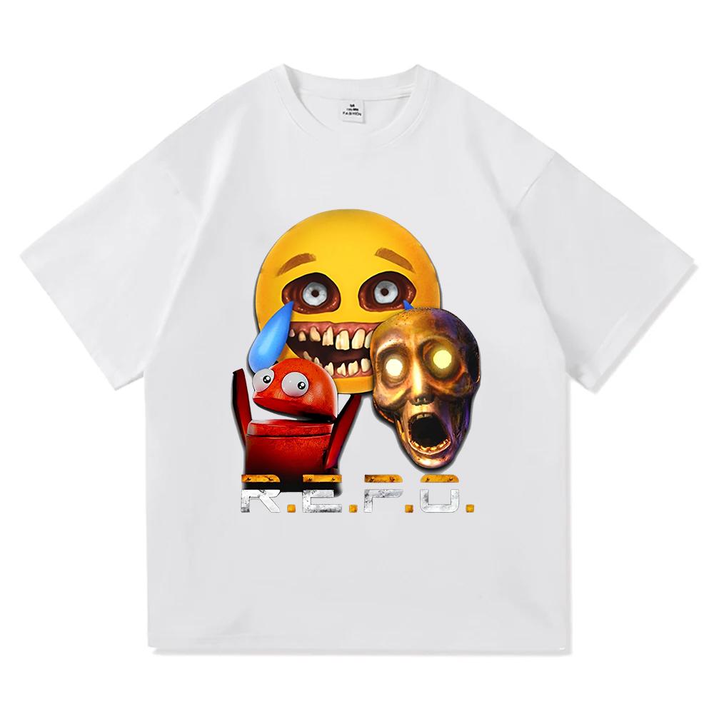 R.E.P.O. King of The Losers T Shirt Fashion Aesthetic Men Video Game Repo T-Shirt Unisex Casual Anime High Quality Tees Shirts
