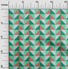 oneOone Cotton Flex Green Fabric Geometric  Sewing Material Print Fabric By The Yard 40 Inch