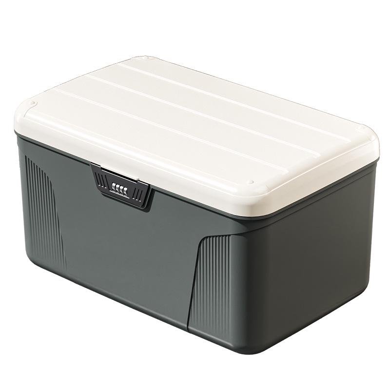 Organizator securizat pentru parole și documente cu separatoare - Depozitare blocabilă pentru cosmetice și esențiale auto