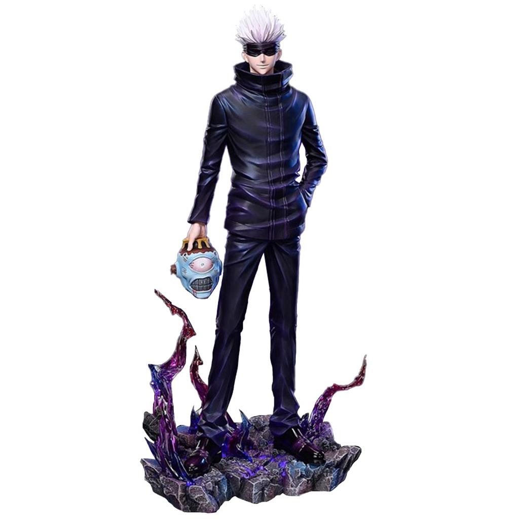 Interesting Toys Unisex Anime Jjk Figure Gojo Satoru Action Figure Satoru Gojo Figrine Removable Statue Standing Pose Model Collectible Toys Xmas Gifts