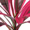Vibrant Artificial Ferns Large Realistic Fern Dragon's Blood Tree Plants with Pink/Purple Leaves Outdoor Fake UV Resistant for Garden Patio