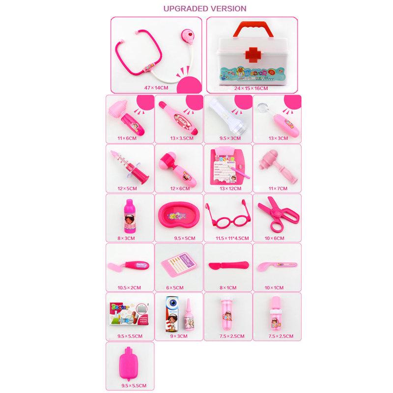¡caliente! Kit de aparatos de medicina médica de simulación para niños, juego de juguetes para juego de imitación