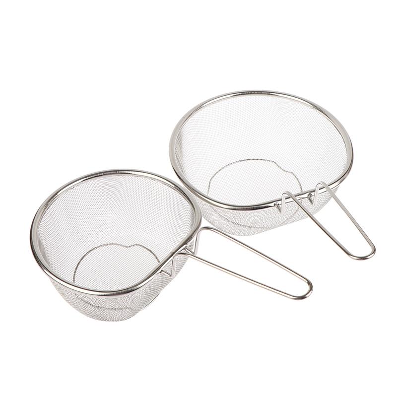 316 Stainless Steel Colander Flour Sieve Kitchen Lo Mein Strainer Deep Frying Basket Chafing Dish Versatile Cooking Utensil