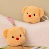 Plush Butter Bear Toy Keychain Coin Purse Headphone Bag Decorations Pendant