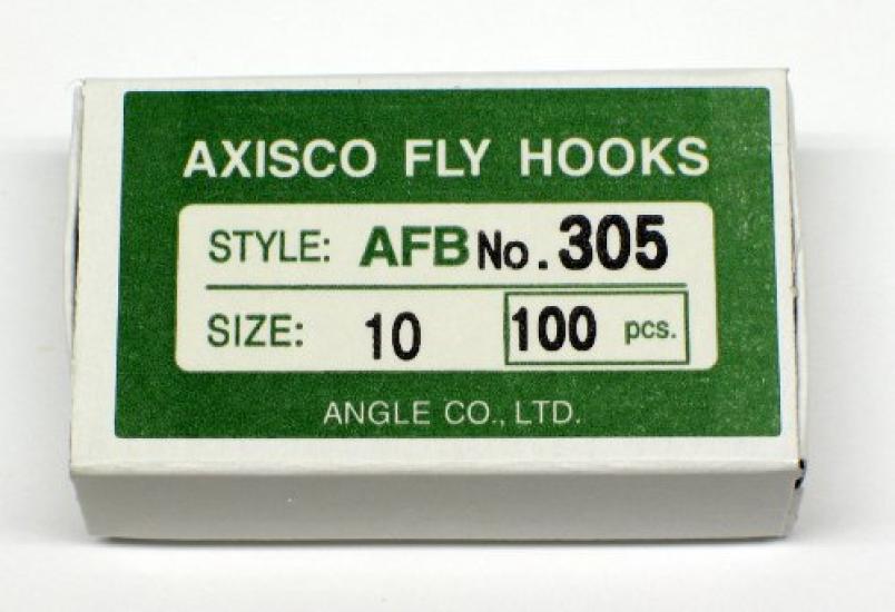 AXISCO Fly Hooks (100-Pack) AFB 305-#10 Fishing Hooks