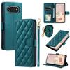 For iPhone 17 Air Case Wallet Rhombus Grid PU Leather Phone Cover