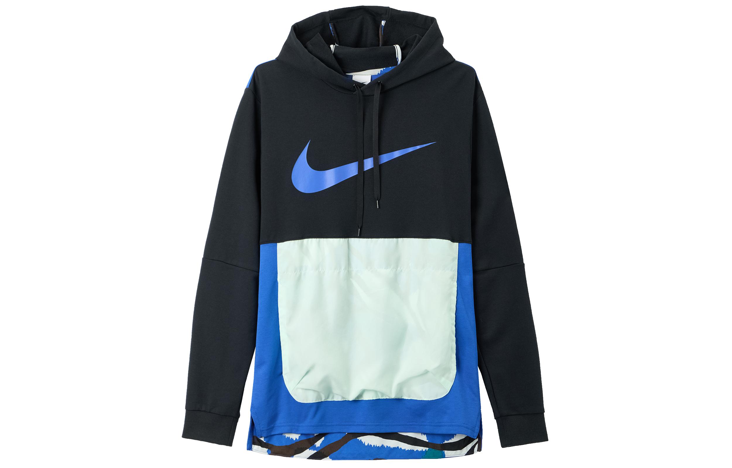 Мужская толстовка Nike Sport Clash с логотипом для тренировок Черная DM8132-010