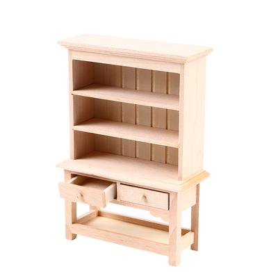 1:12 accessori per mobili in miniatura per case delle bambole, libreria in legno