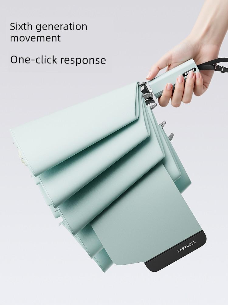 Zuodu Genuine Fully Automatic Umbrella, Enlarged, Thickened, Reinforced, High-End Men's One-Touch Fully Retractable Car-Mounted Folding Umbrella