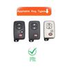 Autoschlüsseletui-Abdeckung, Schlüsselanhänger-Abdeckung für Toyota Land Cruiser Prado Avensis IQ Corolla Prius Highlander Yaris Keyless Shell Fob Hold