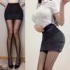 NEW Fashion Casual Bodycon High Waist Tight Wrap Pencil Mini Skirts for Women Elastic Short Skirt Black White Red