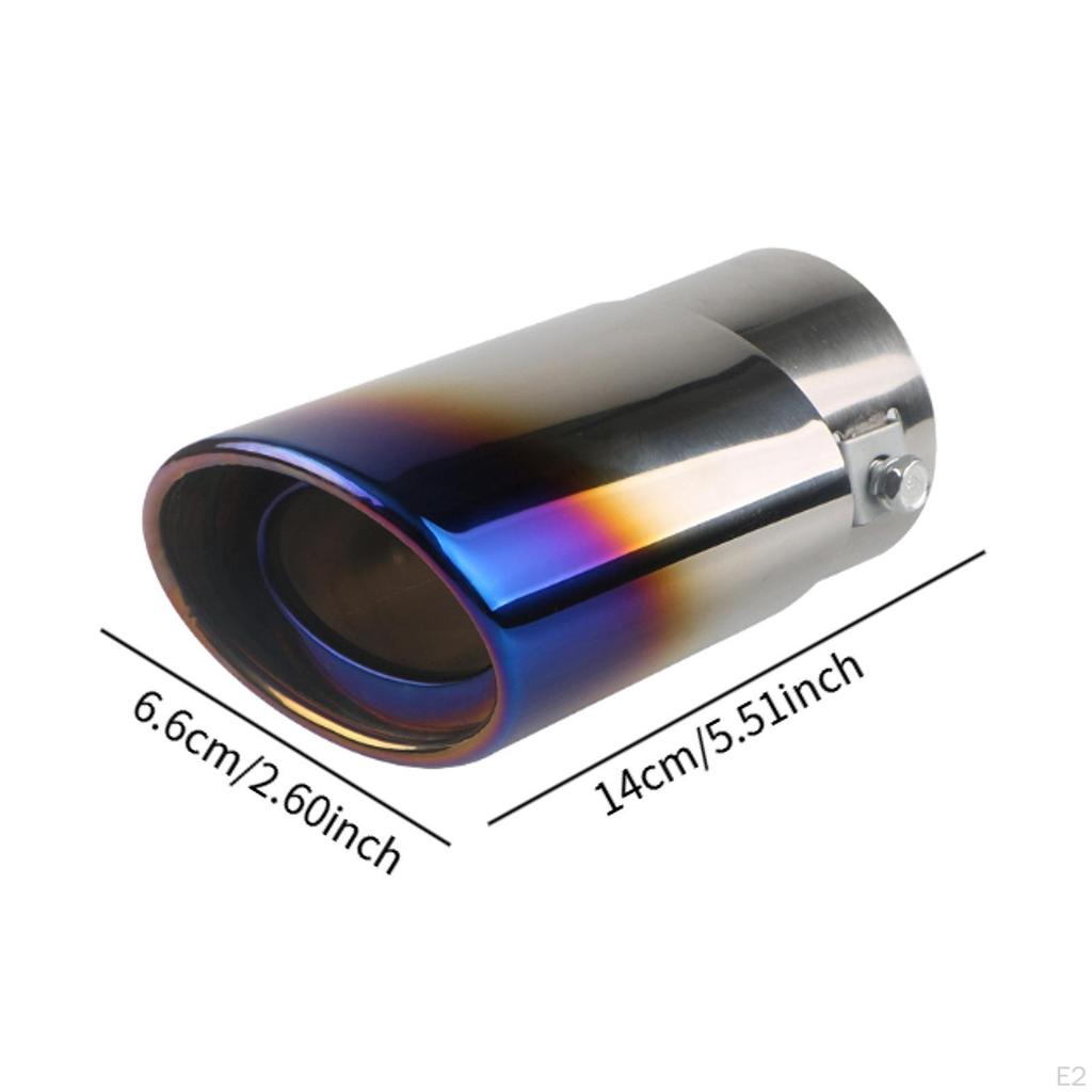 Car Exhaust Tip Stainless Steel Accessory Muffler for SUV Sedan colorful straight