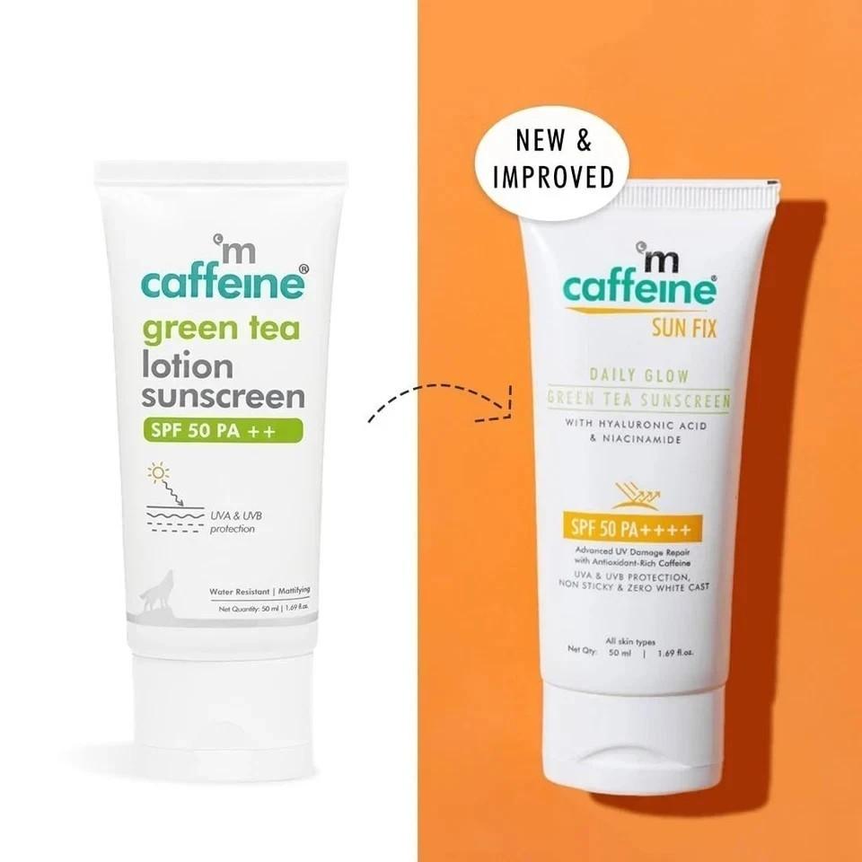 mCaffeine Niacinamide and Hyaluronic Acid Sunscreen SPF 50++ for Oily Skin 50ml
