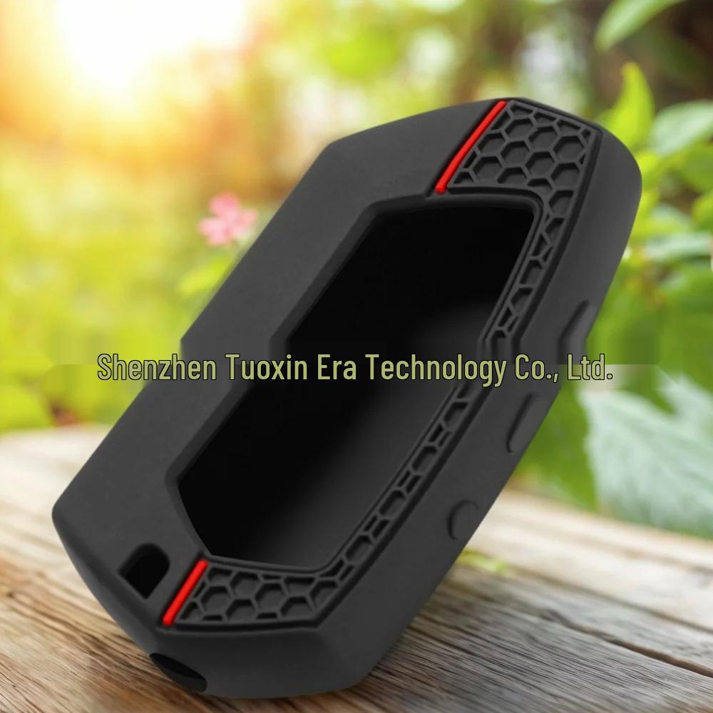 Silicone Case with Honeycomb Texture for Sber-Khan Magicar 5/6 Alarms чёрный