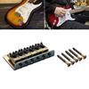 6 String Electric Bass Fixed Bridge Professional Bass Accessory Fixed Bridge Metal Texture Bass Guitar Part for Guitar