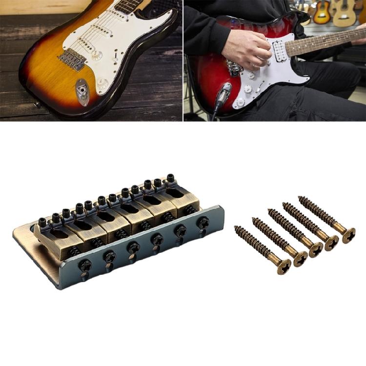 6 String Electric Bass Fixed Bridge Professional Bass Accessory Fixed Bridge Metal Texture Bass Guitar Part for Guitar