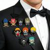 Anime ONE PIECE Roronoa Zoro Brooch Enamel Pin - Creative Hot Blooded Metal Badge for Backpack And Clothing Accessories