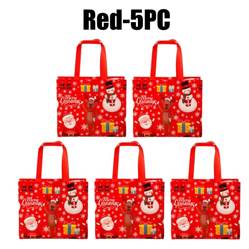 Weihnachtsgeschenktaschen Vlies-Tragetaschen mit Henkeln Große Größe Frohe Weihnachten Geschenkpapier Weihnachten Feiertagsparty Gastgeschenke Zubehör