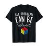 Speed Cubing Puzzle Cube T Shirt Problems Can Be Solved Vintage Streetwear Stylish Comfortable Homme Soft Breathable