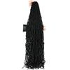 Soft Crochet Synthetic Hair Faux Locs Natural Style Pre Looped Goddess Locs High Temperature Fiber Black Women Braiding