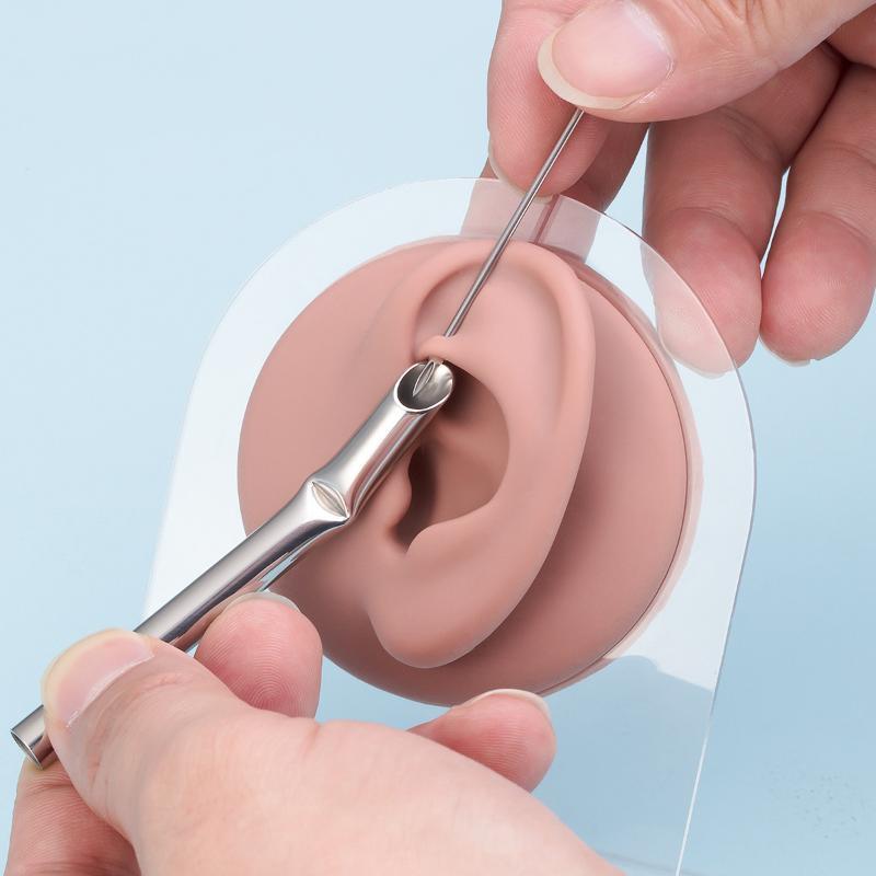 1 Pezzo Tubo Ricevitore per Piercing in Acciaio Inossidabile Strumento Sicuro per Piercing al Corpo per Piercer Novizio Professionista