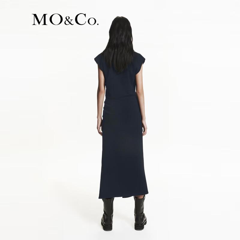 MO&Co. Tencel Wool Blend High-Waist Two-Piece Dress