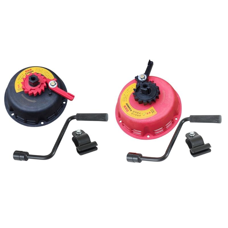 Hand Cranked Starter Eliminating Pull Rope Operation Compatible for 168 170F Gasolines Engines Plastic Case for Generator