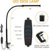 LED Desk Lamp with Clamp, Eye-Caring Clip On Lights for Home Office, 3 Modes 10 Brightness, Long Flexible Gooseneck, Metal, Swing Arm Architect Task